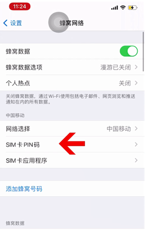 九真镇苹果14维修网分享如何给iPhone14的SIM卡设置密码 