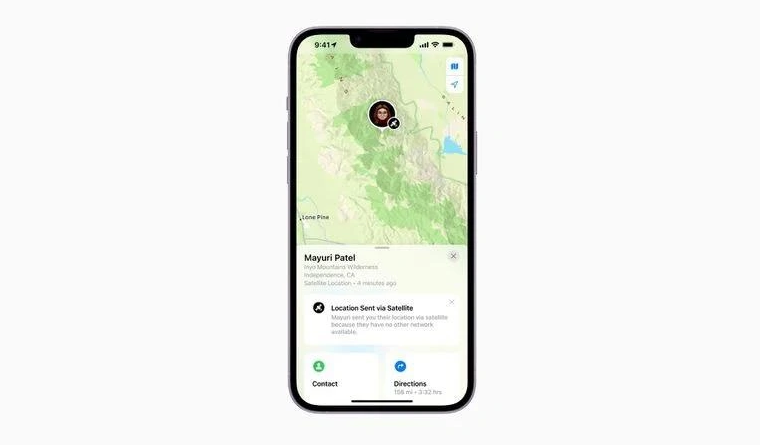 九真镇苹果14维修分享iPhone14系列中 FindMy功能通过卫星分享位置方法教程 