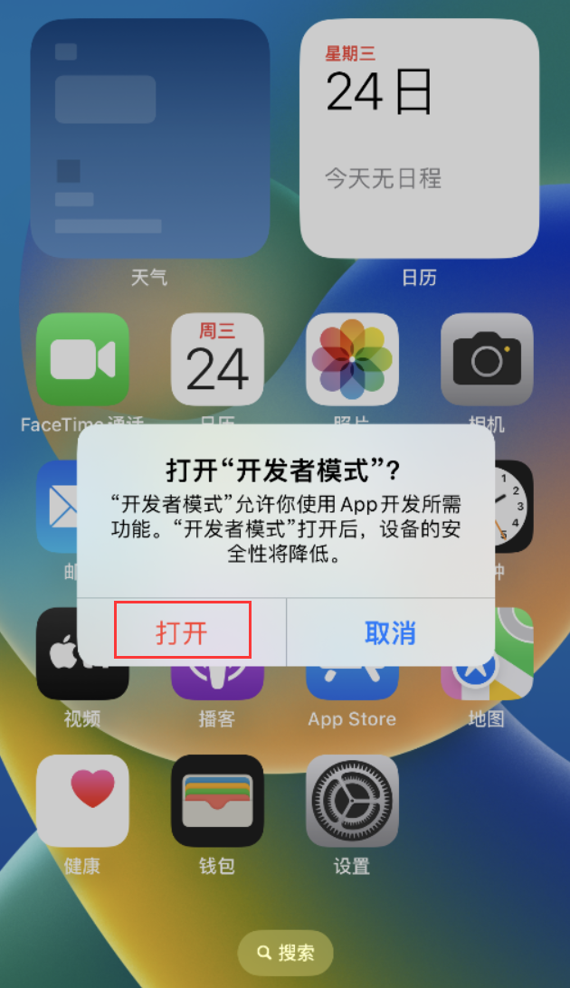 九真镇苹果手机维修分享如何打开开发者模式 