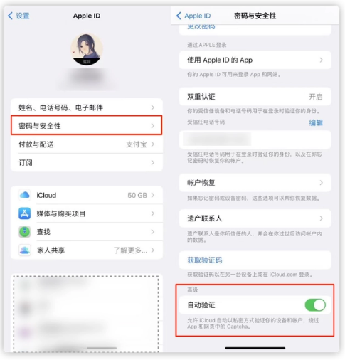 九真镇苹果手机维修分享iOS 16 自动验证功能开启方法 