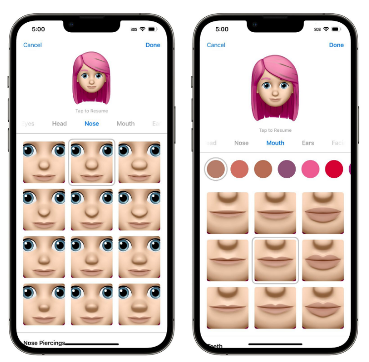 九真镇苹果手机维修分享​iOS 16中的拟我表情有了哪些变化和升级 