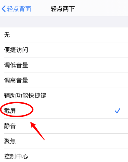 九真镇苹果手机维修分享iPhone12如何启用双击截屏 